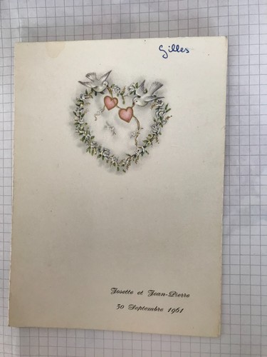 Menu ancien 9 1961 - menu, 30