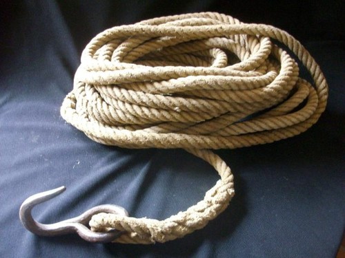 Corde ancienne chanvre et - corde,