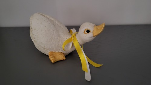 Grande figurine oie vintage