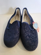 DAMART Pantoufles chaussons thermolactyl fourrées bleu irisé taille 41