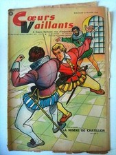COEURS VAILLANTS N°8 DU 23/02/1958  Misère de Chatillon