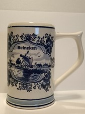 DELFT BLEU PORCELAINE / FAIENCE - CHOPE A BIERE HEINEKEN 
