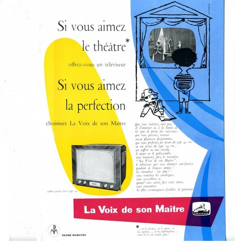 1955 téléviseur voix de - téléviseur, "voix