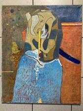 Superbe tableau post-cubiste du Baron Pierre Courtens Suros, école de Puteaux