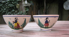 2 Tasse en faience HB Henriot