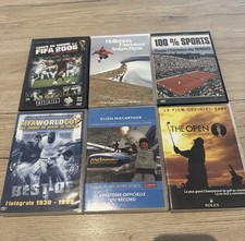 LOT DE 6 DVD Thème Sport Foot Tennis Voile