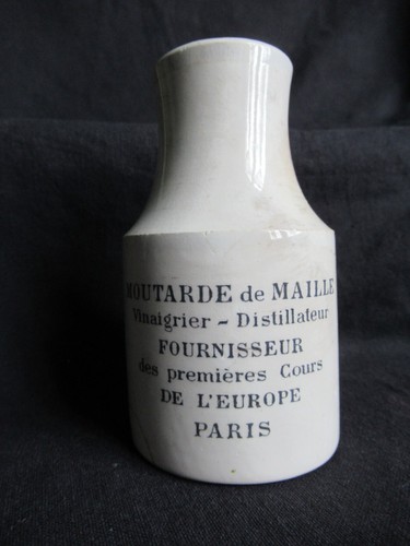 Ancien pot moutarde maille - ancien,