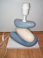 Lampe de table chevet  moderne  Galet en céramique - marque Karalcoa - Mer Océan