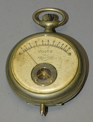 Ancien voltmetre poche - poche, 10