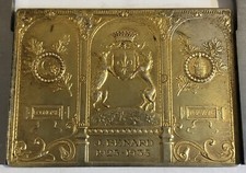 MÉDAILLE PLAQUE EN ARGENT DORÉ ROTY SILVER MEDAL ART ROTY POIDS 91,6 g