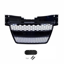 CALANDRE NID D'ABEILLE NOIR BRILLANT POUR AUDI TT 8J DE 2006 A 2014