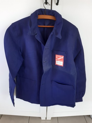 Ancienne veste bleu travail - de,