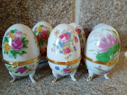 Oeufs porcelaine decoratifs - oeufs,