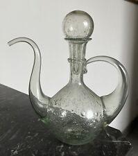 Carafe  Verseuse Aiguière En Verre Bullé Biot?