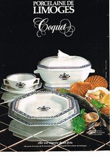 PUBLICITE ADVERTISING 034  1979  PORCELAINE DE LIMOGES  décor VIEUX ROUEN 7.3.14