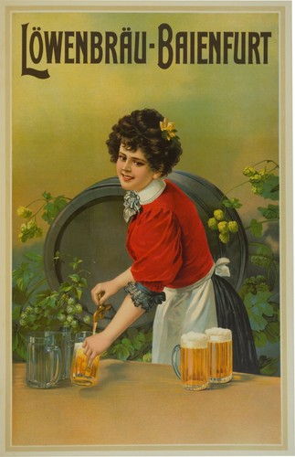 Affiche poster lowenbrau - ,