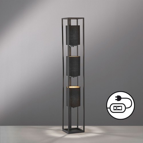 Lampe sur pied noire - pied,
