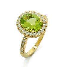 Bague Peridot Lumineux Vert