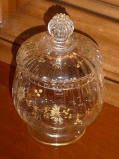 Pot couvert en cristal