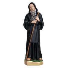 Statue de San Francesco De Paola CM 40 IN Résine Décoré Main Fabriqué À Italy