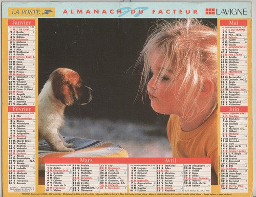 1997 calendrier des postes - 1997,