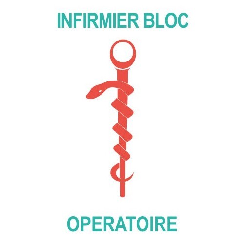Caducée infirmier bloc