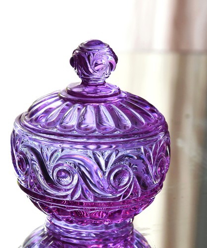 Baccarat pot cotons ou - baccarat, cotons,