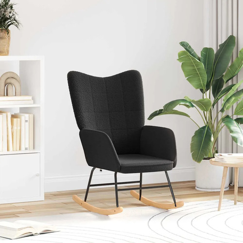 Chaise bascule tissu sherpa - chaise,