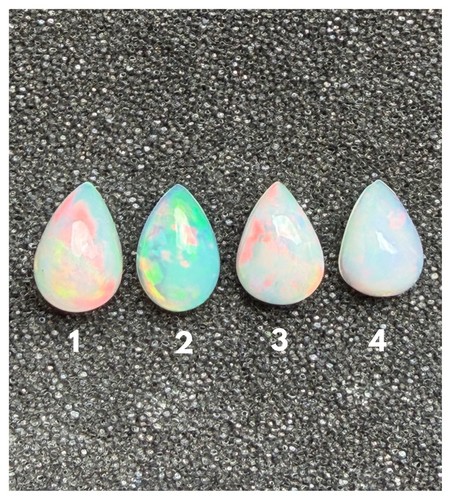 Lot cabochon poire opale - de,