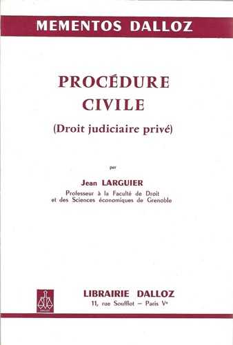 Procedure civile droit - -,