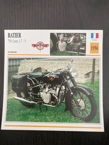 Carte fiche moto collection - carte,