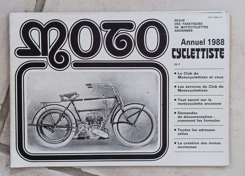 Revue motocyclettiste annuel - motocyclettiste,
