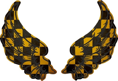 Autocollant sticker ailes - autocollant,