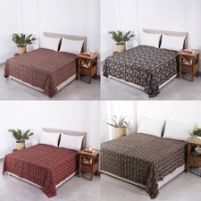 Indien Main Bloc Imprimé Set Coton,Couverture Coton Couvre Lit Taille Queen