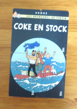 TINTIN- 4 CARTE TELEPHONIQUE-COKE EN STOCK- 500 EXEMPLAIRES-SETCALL-2002-HERGE-P
