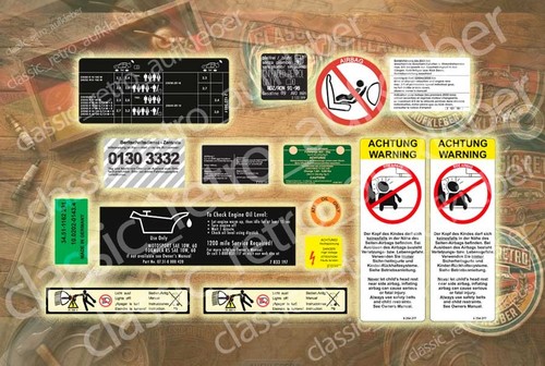 Restoration sticker decals set - sticker,