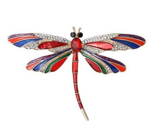 Broche bijou insecte libellule