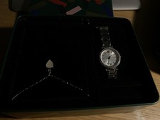 Fossil watch silver women - silver, with
