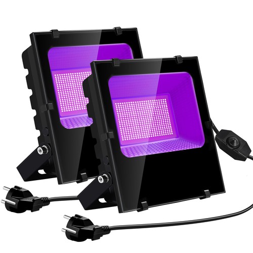 Lumiere noire led 300w - noire, avec
