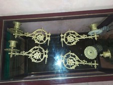 Lot 4 appliques bras bougeoirs