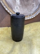 Très Ancien Pot À Tabac Bois