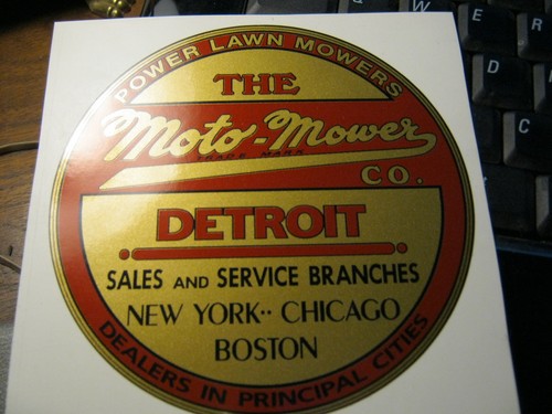 Moto mower decals - decals, for