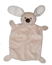 Doudou lapin gris beige nez