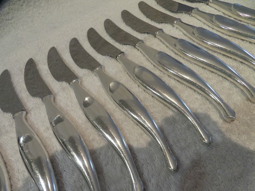 Couteaux table métal - 12,
