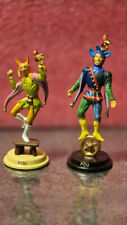 2 FIGURINES DE FOUS EN PLOMB DE JEU D'ECHEC