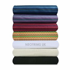 Tissu tissé à imprimé chevron,Artisanat en coton doux au toucher,Artisanat