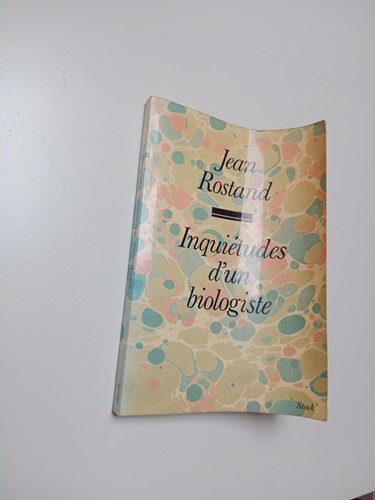 Inquiétudes biologiste - inquiétudes,