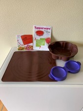 Tupperware Lot Moule Silicone et Feuille, Livrets et Tartelette en bon etat