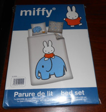 parure de lit enfant MIFFY housse couette + taie, 140 x 200 cm, neuve