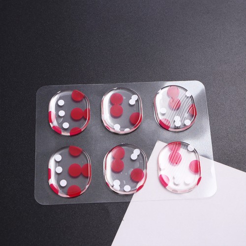 6pcs silicone auto - , -adhésif